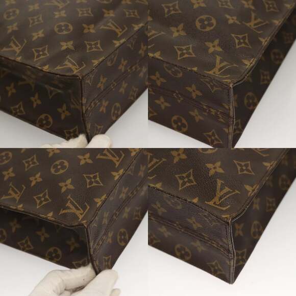 LOUIS VUITTON Monogram Sac Plat Hand Bag M51140 - Picture 10 of 12